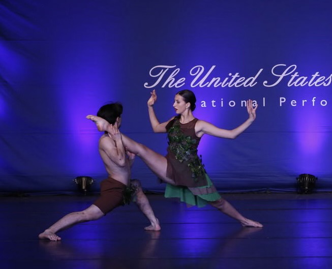 company duet on stage